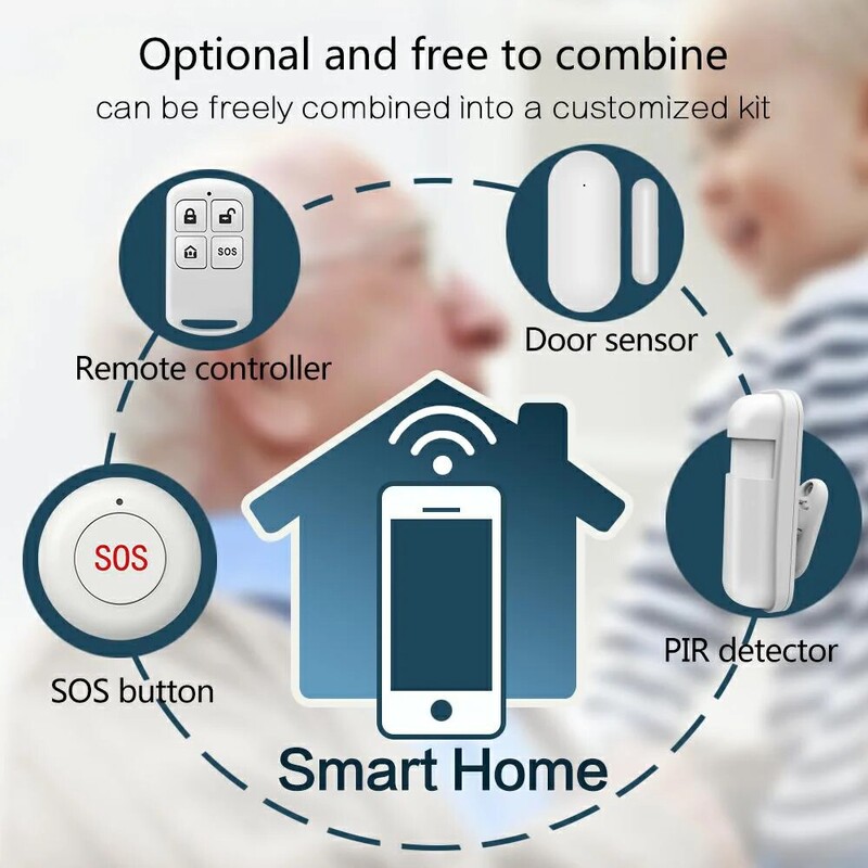 Wifi Tuya kućni alarmni sustav 433MHz protuprovalni sigurnosni alarm Smart Life App Control bežični kućni alarm