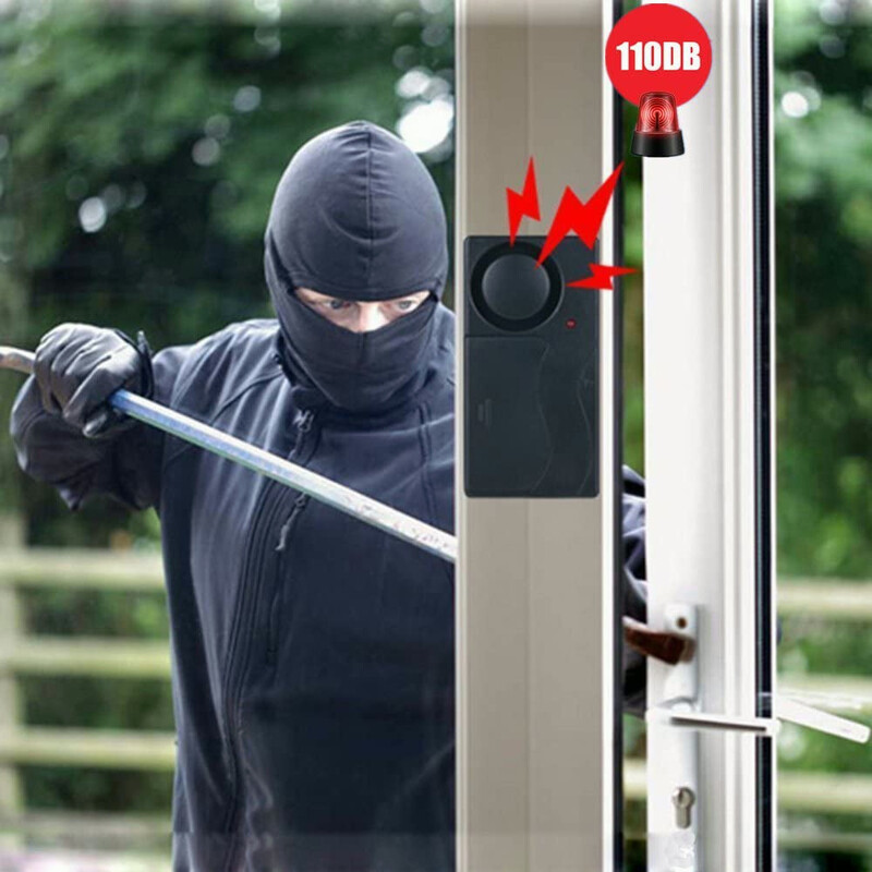 Αντικλεπτικός συναγερμός πορτών και παραθύρων Hollarm ασύρματος συναγερμός κραδασμών με απομακρυσμένους αισθητήρες ασφαλείας ποδηλάτου μοτοσικλέτας Ασφάλεια σπιτιού