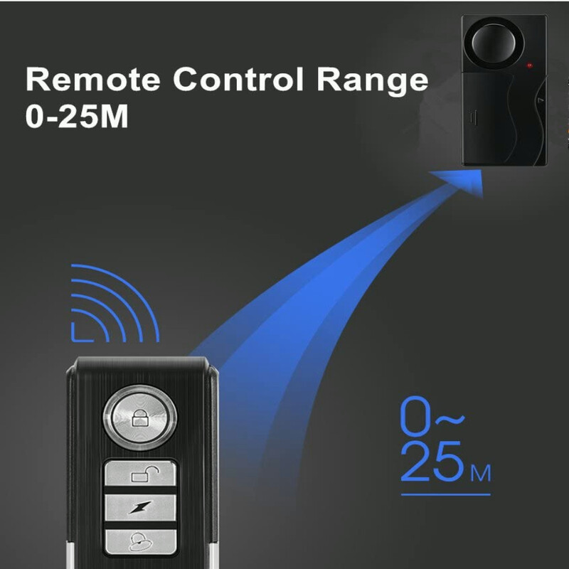 Αντικλεπτικός συναγερμός πορτών και παραθύρων Hollarm ασύρματος συναγερμός κραδασμών με απομακρυσμένους αισθητήρες ασφαλείας ποδηλάτου μοτοσικλέτας Ασφάλεια σπιτιού