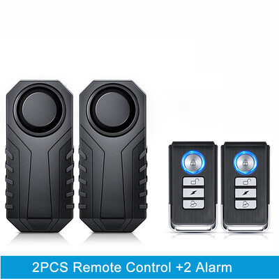 Sectyme bezvadu ūdensnecaurlaidīgs velosipēda vibrācijas signalizācija USB uzlādes tālvadības pults motocikla elektriskā velosipēda drošības signalizācija