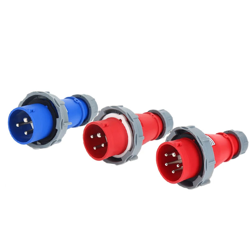 Priemyselná zástrčka a zásuvka 3P/4P/5P elektrický konektor 16A 32A IP67 vodotesná nástenná zásuvka MUŽ/ŽENA 220V 380V