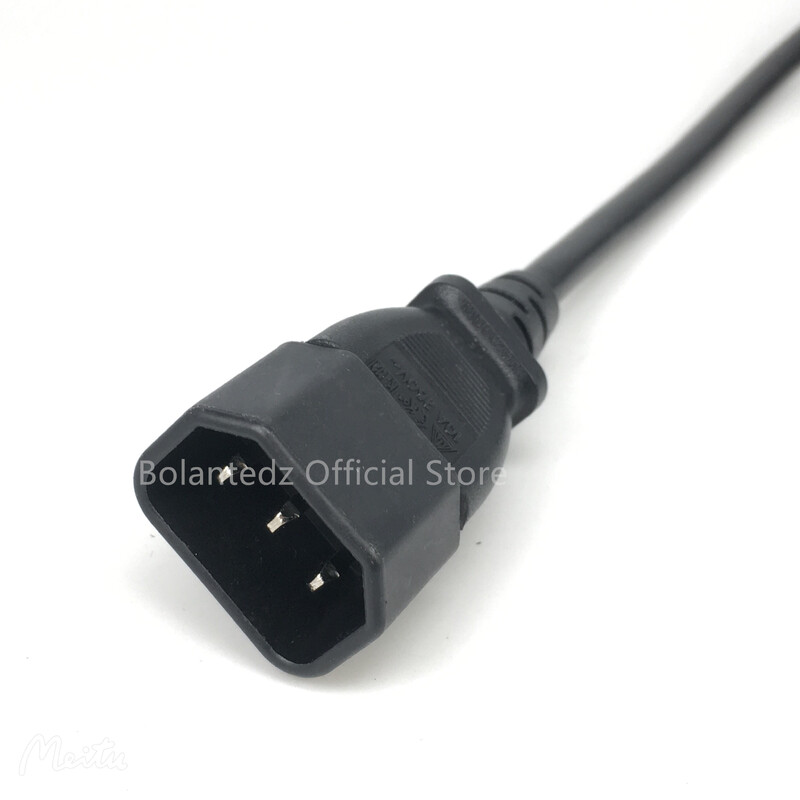 IEC C14 vīrišķais spraudnis uz UK BS1363 sieviešu kontaktligzdas strāvas adaptera kabelis 0,3 m/0,5 m, pievienojiet C13 adaptera vadu PDU UPS 13A 250 V