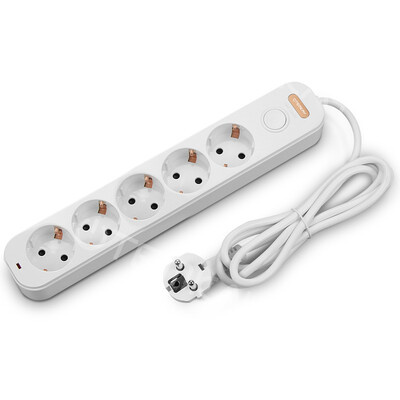 Prise de alimentare Prize UE 3/4/5 căi Prelungire electrică 16A Prize Întrerupătoare de control independente Cablu pentru biroul de acasă