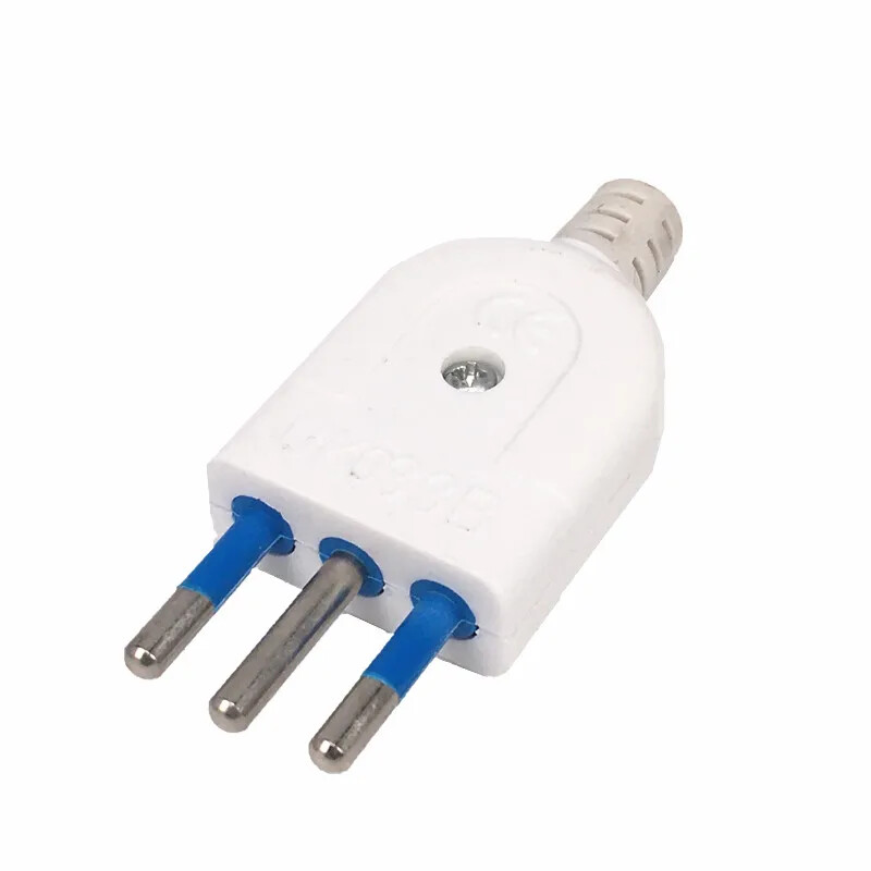 Itālijas standarta 10A mazs itāļu strāvas spraudnis vīriešu ligzda sieviešu ligzda 3 apaļa kontaktdakša Pārveidotājs Adapteris noņemams Itālijas spraudnis