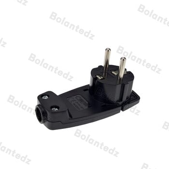 Франция Германия щепсел адаптер 16A мъжки AC контакти Rewireable Schuko Electeic Socket Euro Connector Ultra Thin Hidden Power Plug