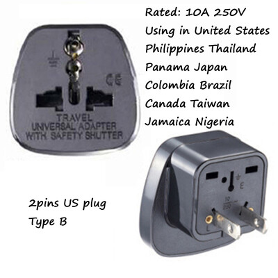Universal CE America European Kr AU UE la SUA Marea Britanie SUA Adaptor priză Africa de Sud India Adaptor Italia Elveția Convertor de călătorie