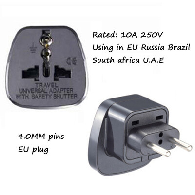 Universal CE America European Kr AU UE la SUA Marea Britanie SUA Adaptor priză Africa de Sud India Adaptor Italia Elveția Convertor de călătorie