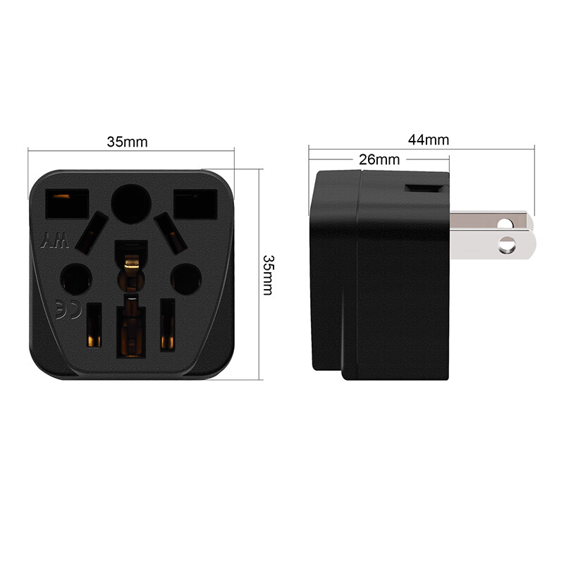 1 KOM Univerzalni Njemački Rusija AU UK Kr EU u SAD AC utičnica Američki utikač US putni punjač Japanski adapter pretvarač Tip B 10A