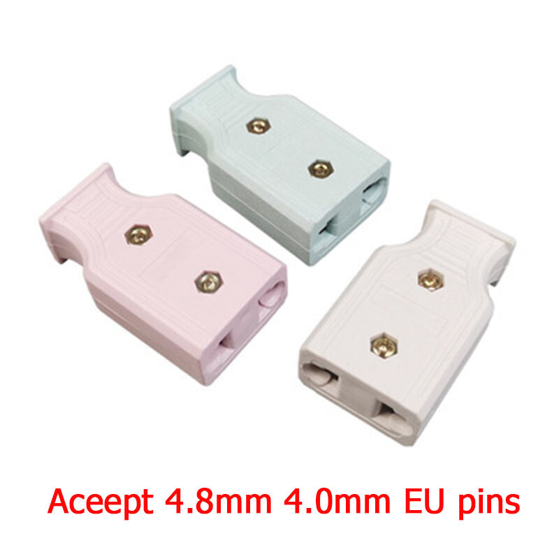 10A 16A JAV ES surinkimo laidų kištuko adapteris Europos Amerika 2 polių maitinimo laido jungtis Moteris Elektros pakartotinio laido lizdo kištukas