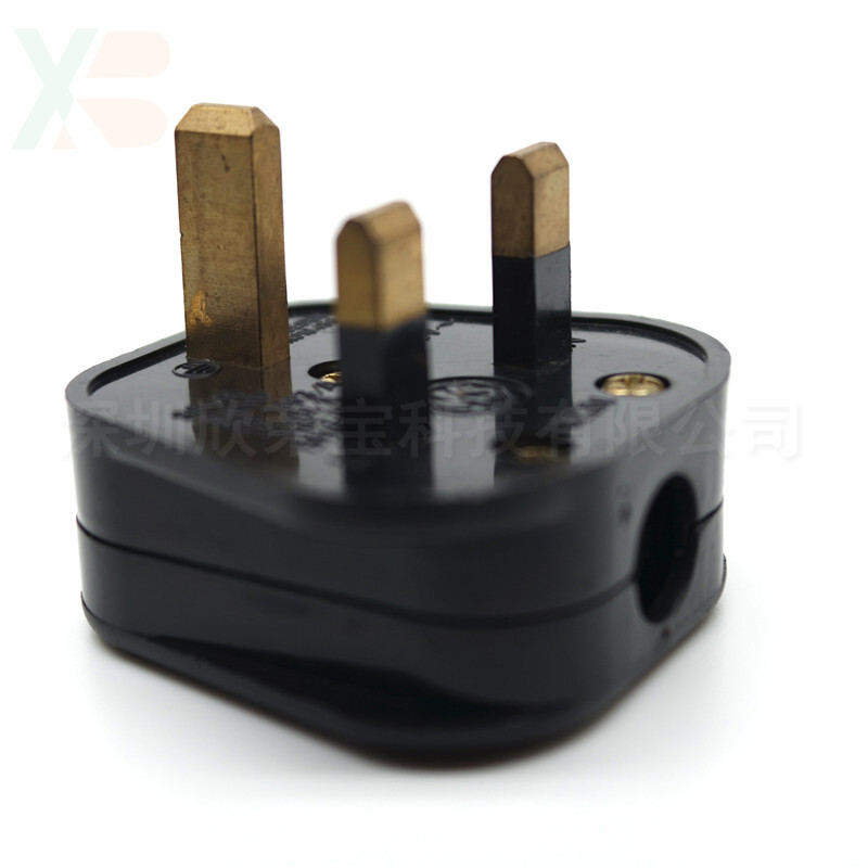 Augstas kvalitātes melns/balts 3 kontaktu Apvienotās Karalistes strāvas kontaktdakša 13A ierīces strāvas kontaktligzdas drošinātāju adapteris mājsaimniecības, britu spraudņa komplekta tips BK
