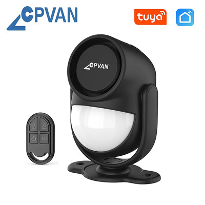 CPVAN безжична WIFI 2.4G интелигентна домашна алармена система Домашна защита срещу крадци Аларма 125dB поддръжка Tuya Smart Life control