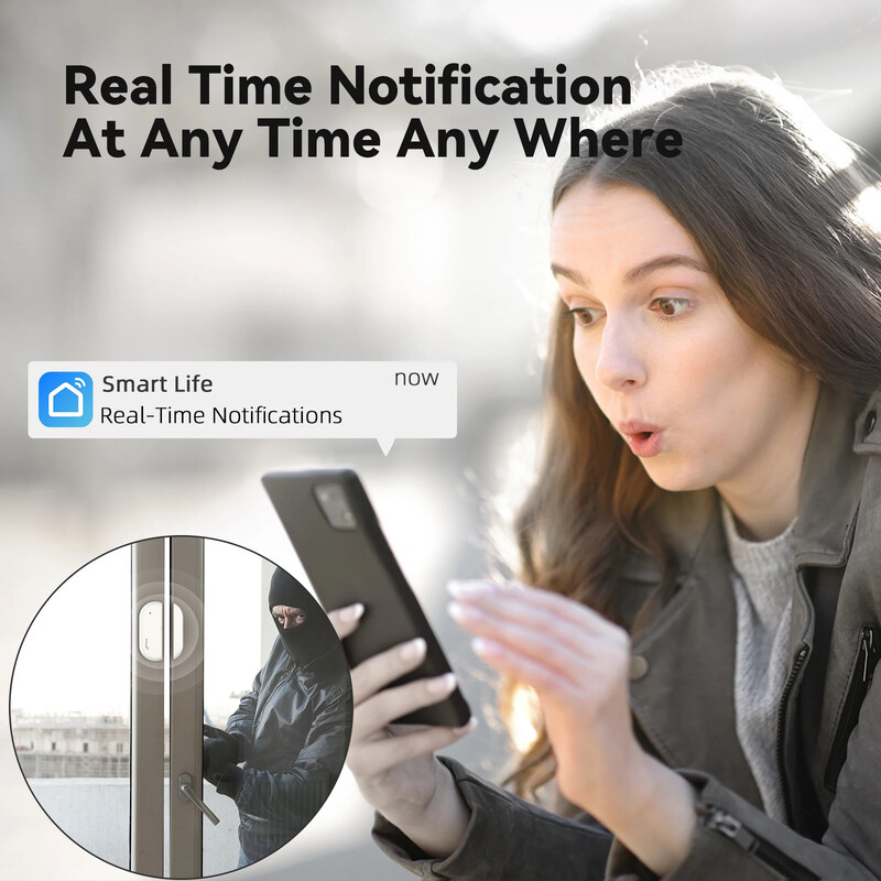 CPVAN Wireless WIFI 2.4G Smart Home Signalizacija Namai Apsauga nuo įsilaužimo Signalizacija 125dB palaikymas Tuya Smart Life Control
