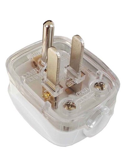 Alb America Ground 3 poli mascul SUA mufa de cablu tip B Conector priză cablu Japonia recablabil fișă de conversie 10A 250V