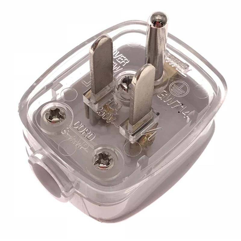 Alb America Ground 3 poli mascul SUA mufa de cablu tip B Conector priză cablu Japonia recablabil fișă de conversie 10A 250V