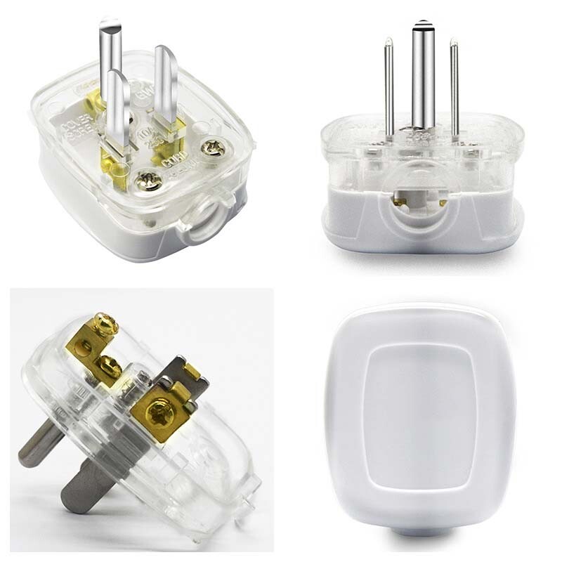 Alb America Ground 3 poli mascul SUA mufa de cablu tip B Conector priză cablu Japonia recablabil fișă de conversie 10A 250V
