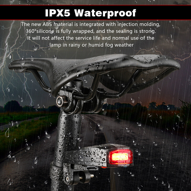 ELECTOP išmanusis dviračio signalizatorius su nuotolinio valdymo pulteliu, vandeniui atsparus belaidis 120 dB nuo vagystės dviračio galinių žibintų ieškiklio apsaugos apsauga