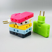 Rotate Plug Eu Converter egy a háromban 180 fokos hosszabbító dugó Több dugós mini vékony vezeték nélküli kimeneti adapter könnyű kényelmes