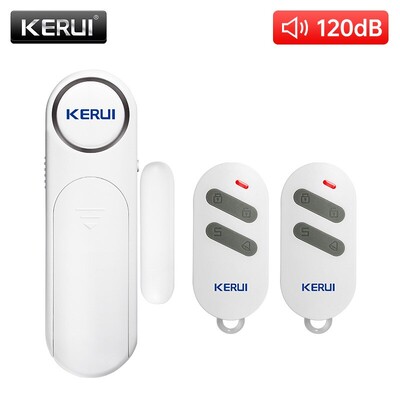 KERUI belaidžių durų langų jutiklis, signalizacija 300 pėdų 120 dB apsaugos nuo vagystės išmanusis nuotolinio valdymo pultas, skirtas vaikams Spintelės sauga Namų apsauga