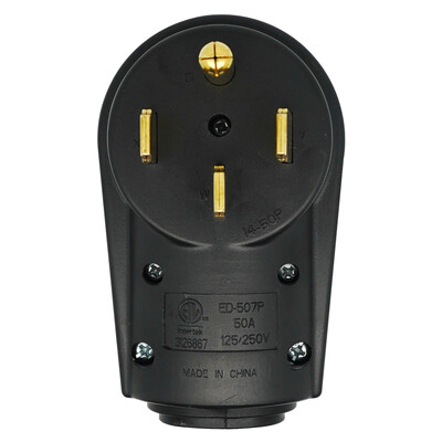 Náhradná zásuvka NEMA 14-50R 50 A pre ťažké obytné vozidlá a elektrické vozidlá, náhradná zástrčka 14-50P 50AMP