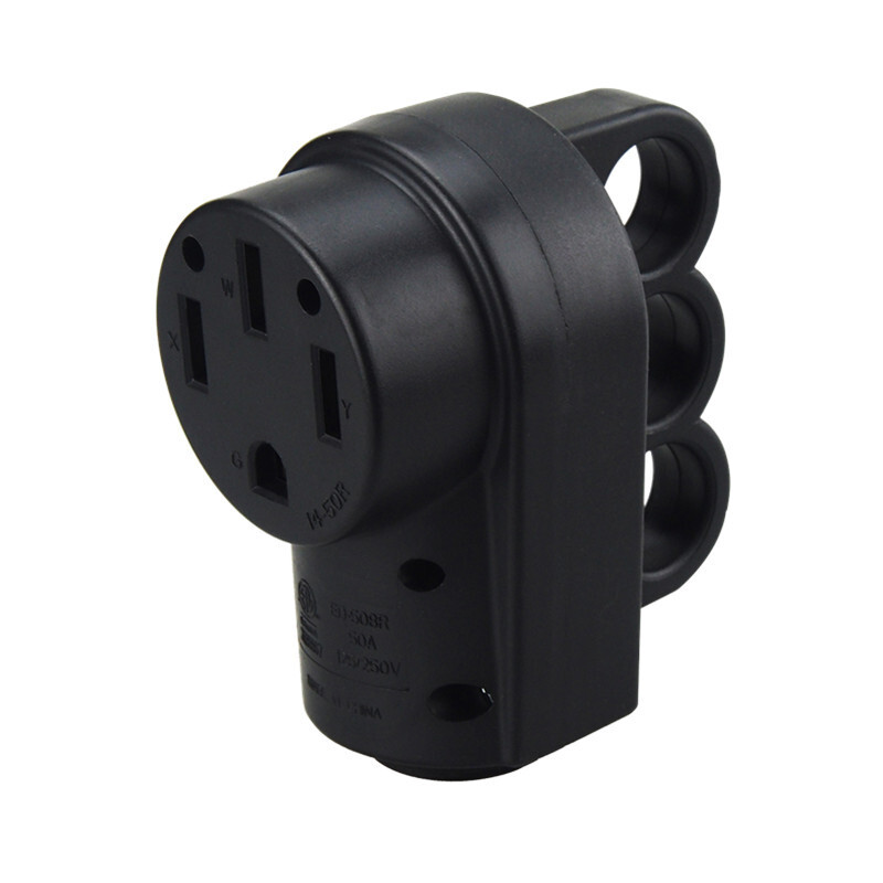Náhradná zásuvka NEMA 14-50R 50 A pre ťažké obytné vozidlá a elektrické vozidlá, náhradná zástrčka 14-50P 50AMP