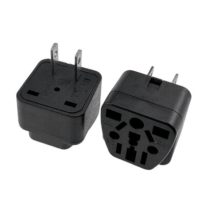 Negru Alb 10A 250V S.U.A./EU/Marea Britanie/AU în SUA Canada Japonia Taiwan Mexic 2 pini adaptor de călătorie ștecher Convertor priză universal tip A