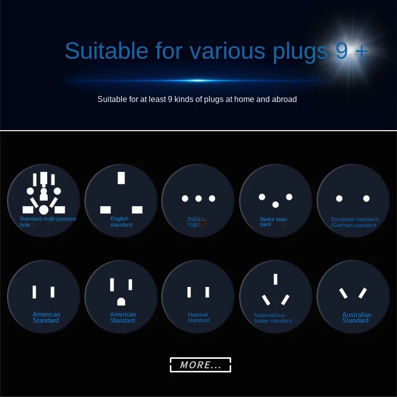 Negru Alb 10A 250V S.U.A./EU/Marea Britanie/AU în SUA Canada Japonia Taiwan Mexic 2 pini adaptor de călătorie ștecher Convertor priză universal tip A