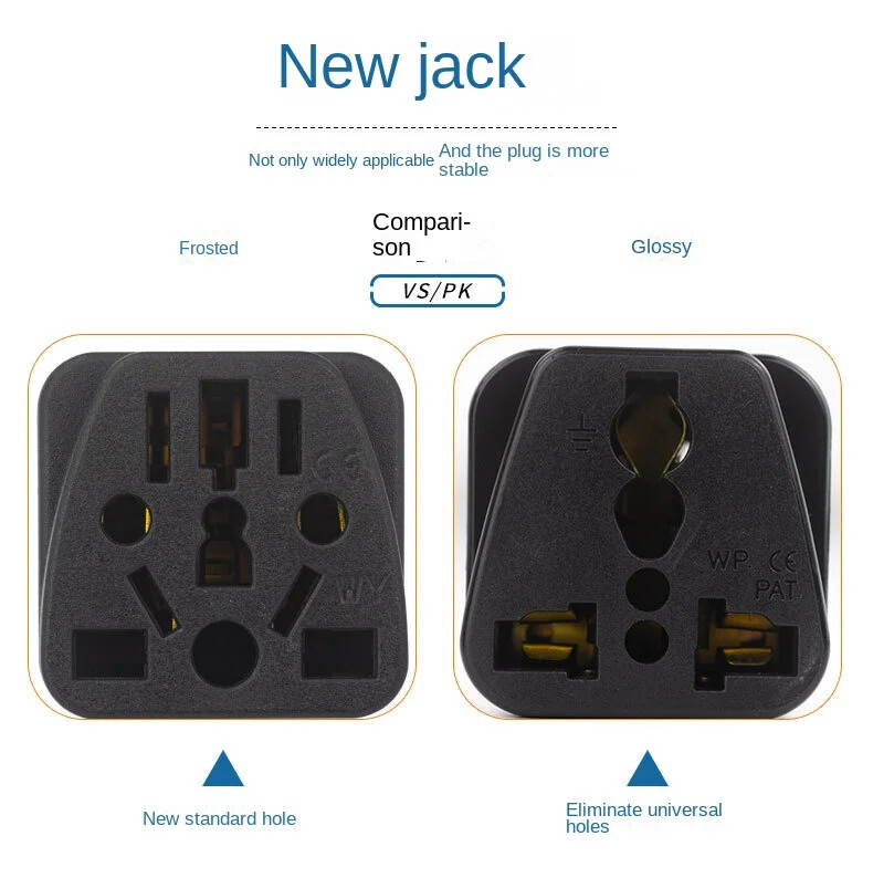 Negru Alb 10A 250V S.U.A./EU/Marea Britanie/AU în SUA Canada Japonia Taiwan Mexic 2 pini adaptor de călătorie ștecher Convertor priză universal tip A