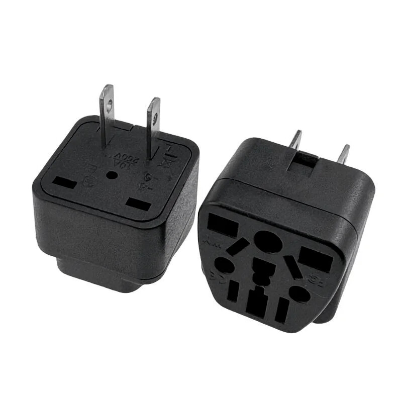Negru Alb 10A 250V S.U.A./EU/Marea Britanie/AU în SUA Canada Japonia Taiwan Mexic 2 pini adaptor de călătorie ștecher Convertor priză universal tip A