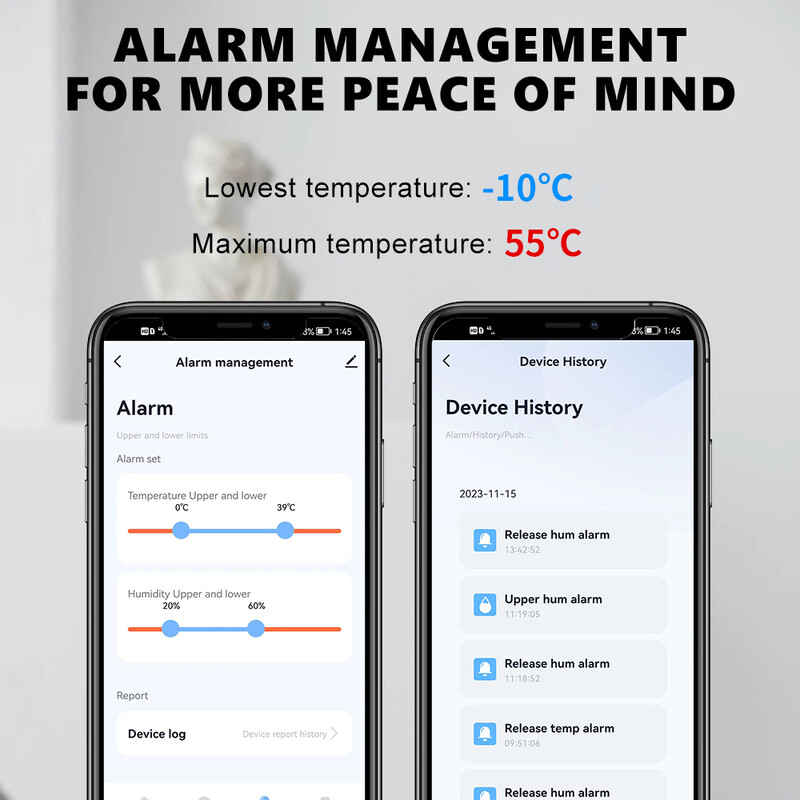 ONENUO Tuya ZigBee išmanusis temperatūros ir drėgmės jutiklis su baterijomis maitinamas ZigBee išmaniųjų namų apsauga Darbas su Alexa Google Home