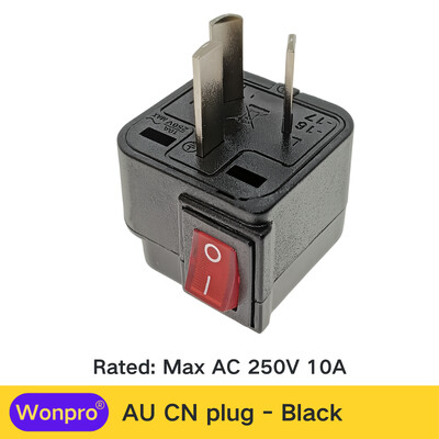 Adaptor universal US UK EU AU CN Schuko multiplu cu comutator principal pornit/oprit Seria Wonpro WSA