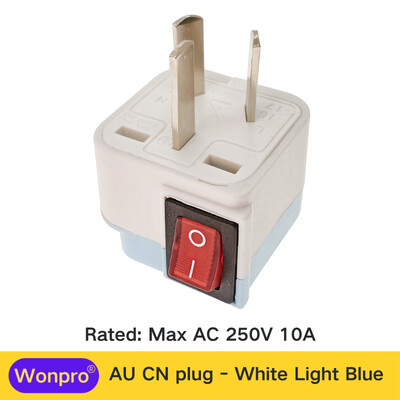 Adaptor universal US UK EU AU CN Schuko multiplu cu comutator principal pornit/oprit Seria Wonpro WSA