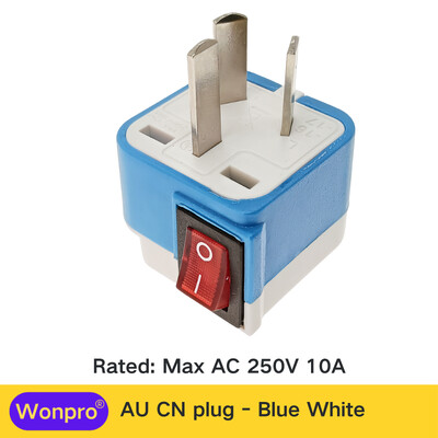 Adaptor universal US UK EU AU CN Schuko multiplu cu comutator principal pornit/oprit Seria Wonpro WSA