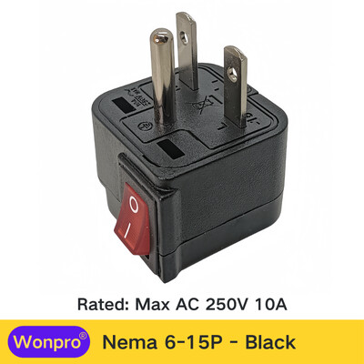 Adaptor universal US UK EU AU CN Schuko multiplu cu comutator principal pornit/oprit Seria Wonpro WSA