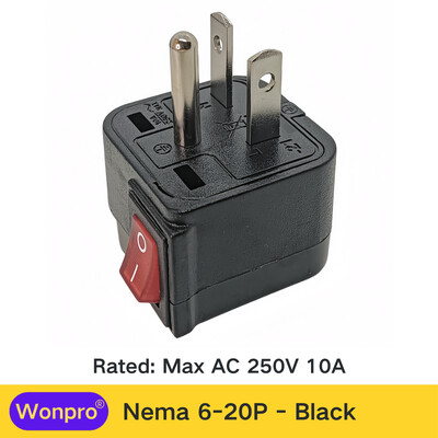 Adaptor universal US UK EU AU CN Schuko multiplu cu comutator principal pornit/oprit Seria Wonpro WSA
