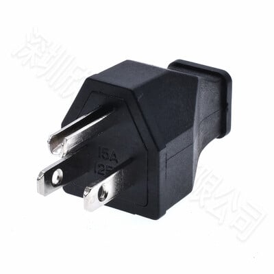 Crni bakreni američki 3-pinski električni utikač, električni AC 125 V 15 A, američki kabel za napajanje, odvojiva industrijska utičnica