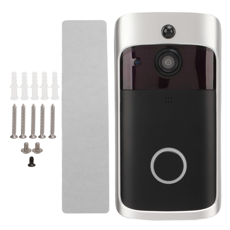 Sonerie video pentru ușă WiFi inteligentă 720P Cameră cu vedere de noapte Telecomandă interfon vizual Sonerie pentru acasă Sonerie WiFi Sonerie video