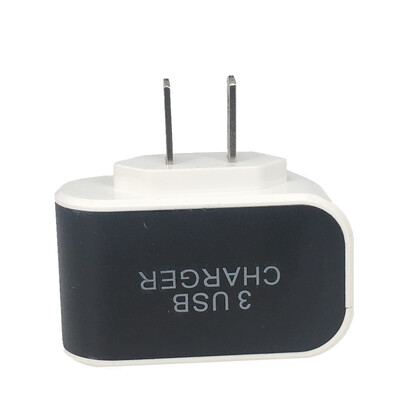 2022 NOU Sosire 3 porturi 3.1A Triplu port USB de perete Adaptor pentru încărcător AC de călătorie pentru acasă Mufă SUA Încărcător pentru telefon mobil Dropshipping