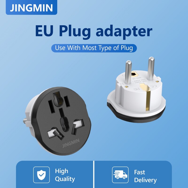 JINGMIN univerzális dugaszoló átalakító FR AU US UK EU utazási adapter Kiváló minőségű otthoni dugaszadapter 16A 250V fali elektromos aljzat
