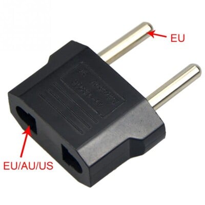 1 tk EU pistiku adapter 2 kontaktiga EU 2 ümmarguse kontaktiga pistikupesa sisend AC 110 V-250 V 10 A reisipistiku muundur Toiteadapterid 220 V