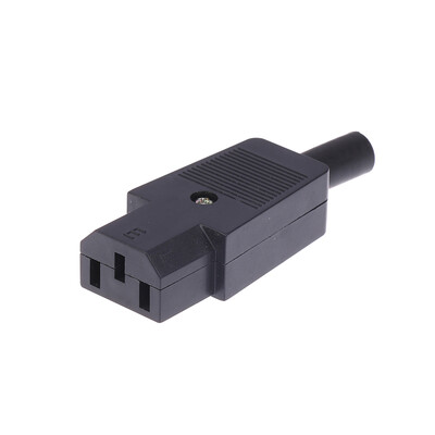 16A 250 V must IEC sirge kaabli pistikupesa C13 C14 emane isane pistik taasjuhtmetav toitepistik 3 kontaktiga vahelduvvoolu pistikupesa