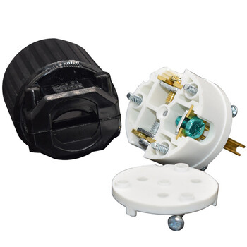 Нов 15A NEMA L5-15P L5-15R US Assembled Wired Industry Plug Мъжки женски удължителен конектор за захранващ кабел Rewirable Socket Type B