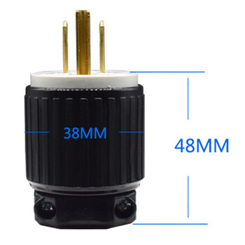 Нов 15A NEMA L5-15P L5-15R US Assembled Wired Industry Plug Мъжки женски удължителен конектор за захранващ кабел Rewirable Socket Type B