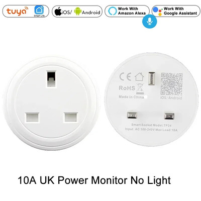 EU US UK DE BR AU IN WiFi Smart Plug Prise Smart Life Tuya App Telecomandă fără fir Priză de alimentare Alexa Google Home Fără hub