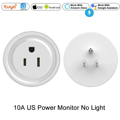 EU US UK DE BR AU IN WiFi Smart Plug Prise Smart Life Tuya App Telecomandă fără fir Priză de alimentare Alexa Google Home Fără hub