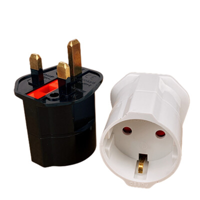 1 buc Adaptor de priză european cu 2 pini la 3 pini din Marea Britanie Adaptor de rețea de călătorie euro UE