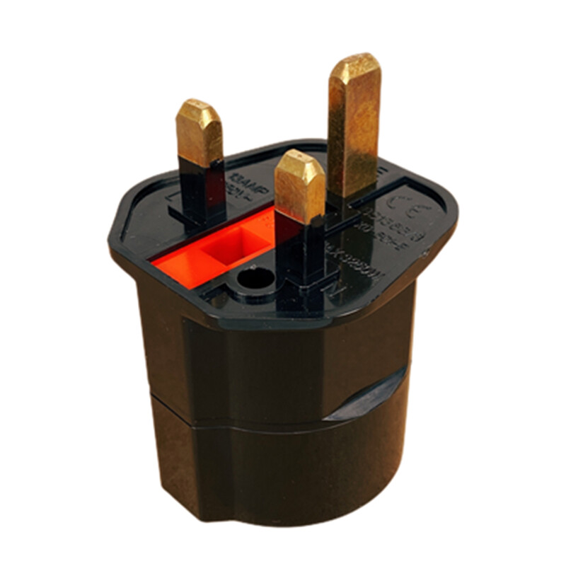 1 ks adaptér z európskej 2-pinovej na britskú 3-pinovú zástrčku, cestovný sieťový adaptér Euro/EÚ