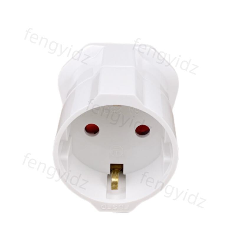 1 ks adaptér z európskej 2-pinovej na britskú 3-pinovú zástrčku, cestovný sieťový adaptér Euro/EÚ
