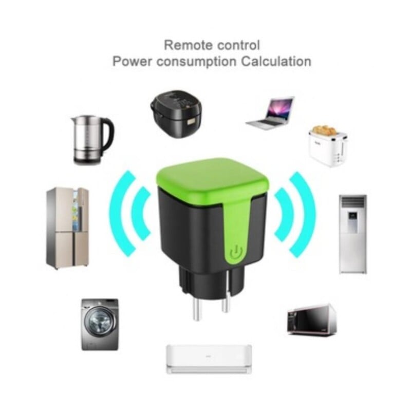 Bezdrôtová zásuvka Wifi Tuya Smart Outdoor Socket EU Plug 100-240V 16A IP44 Vodotesná Bezdrôtová Zásuvka Funguje so Smart Life Alexa