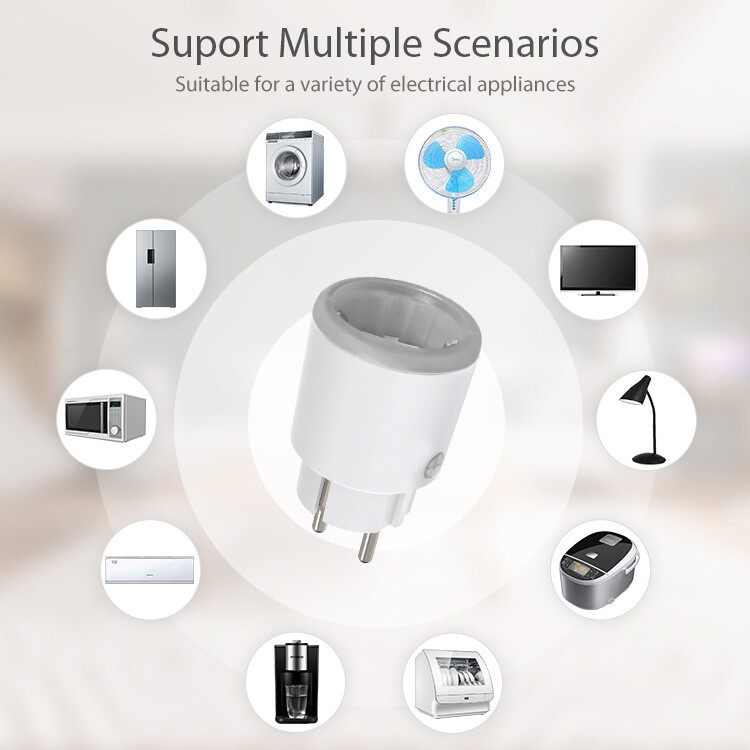 Inteligentná zásuvka For Matter Wifi 16A s meraním energie, EU/FR, 3680W, funguje s Homekit Alexa, Google Tuya Smart Life
