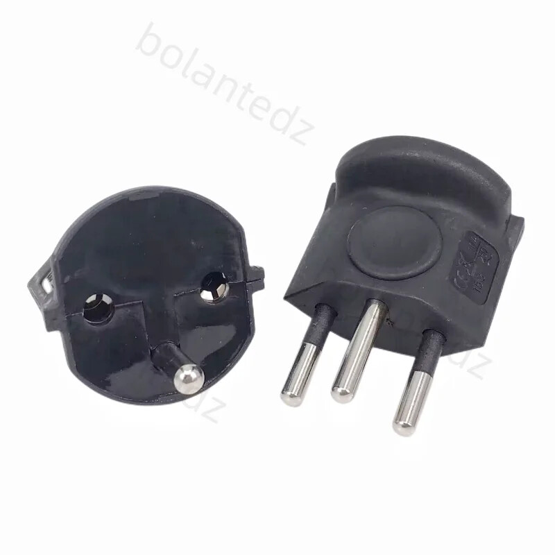 Europski Francuska TO Švicarski utikači Putni adapter 3 pinski utikač 10A 250V Utikač EU-Švicarski električni utikač